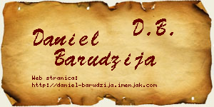 Daniel Barudžija vizit kartica